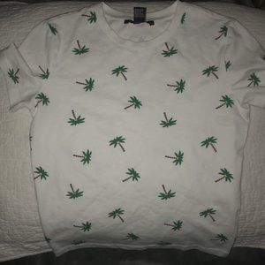 White tank top with little palm trees